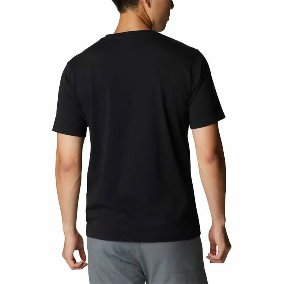 Men’s Short Sleeve T-Shirt Columbia  Lodge Novelty Logo Black