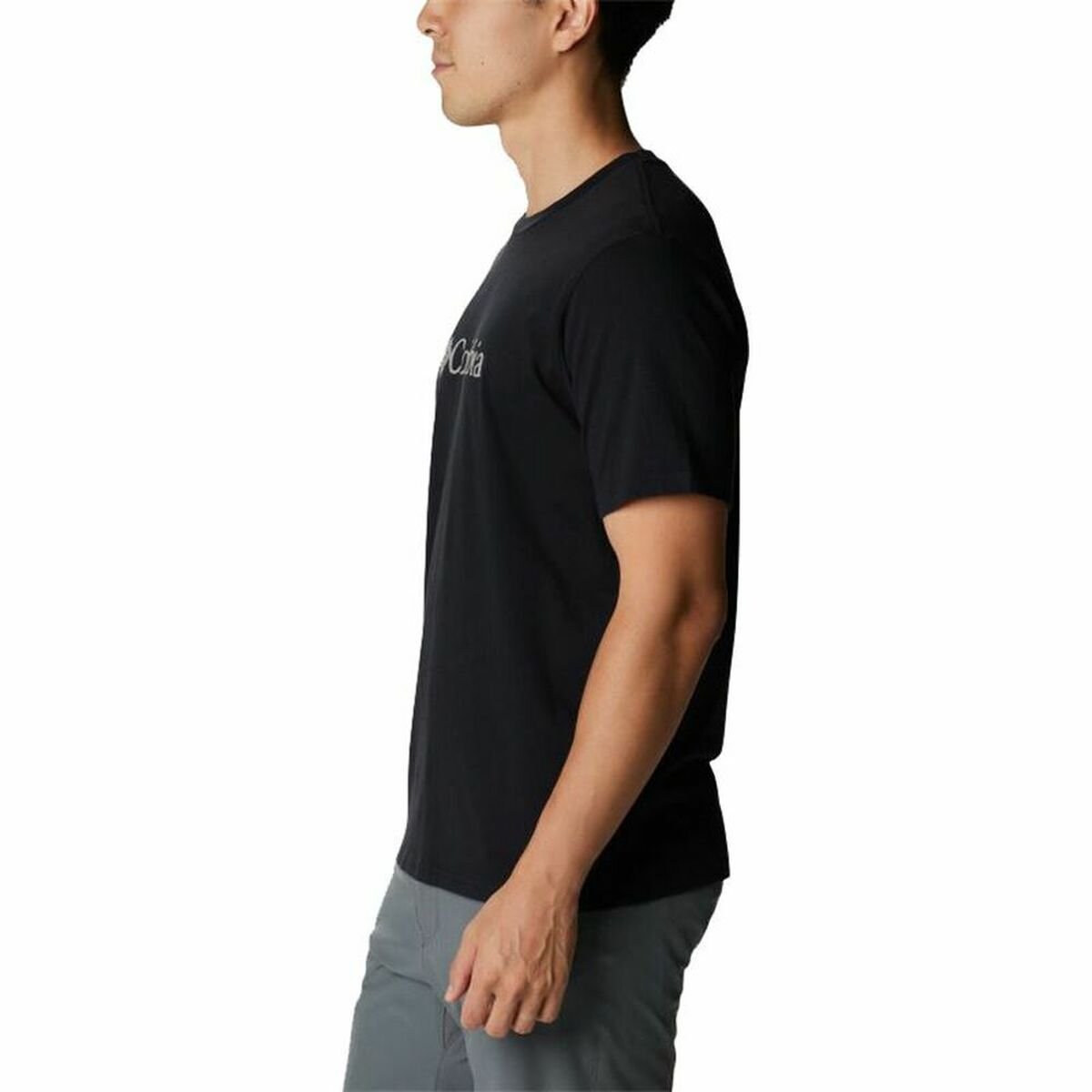 Men’s Short Sleeve T-Shirt Columbia  Lodge Novelty Logo Black