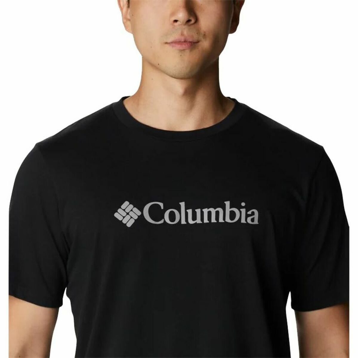 Men’s Short Sleeve T-Shirt Columbia  Lodge Novelty Logo Black