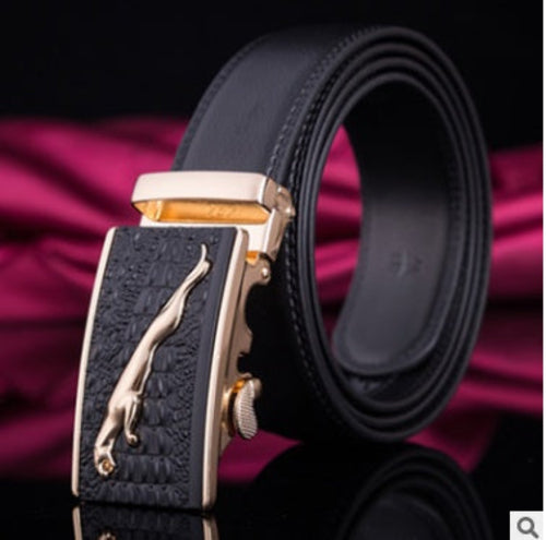 Men's leather factory direct belt buckle leather belt men's automatic