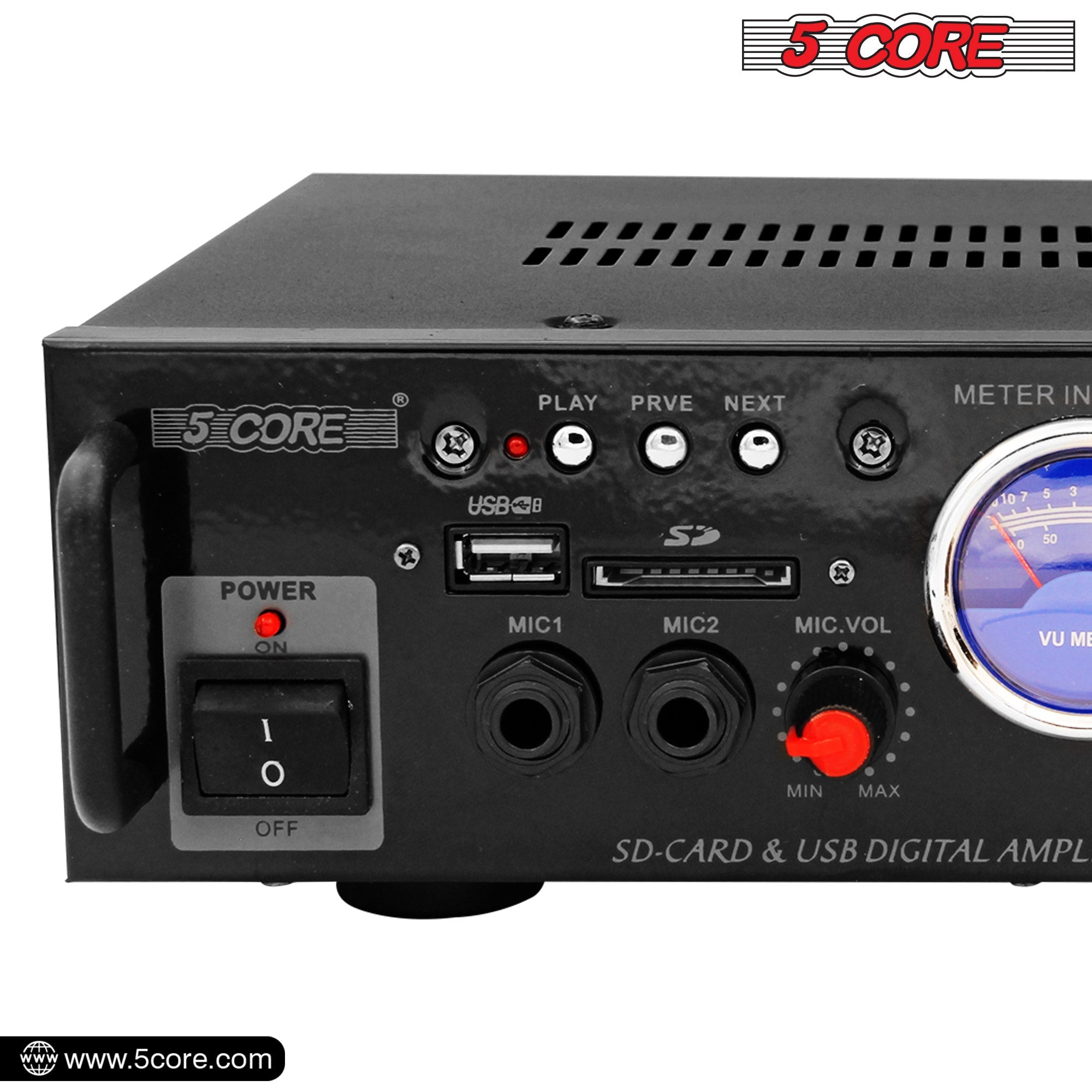 5Core Dual Channel Amplifier Car Audio System 300W Audio Reciver Car