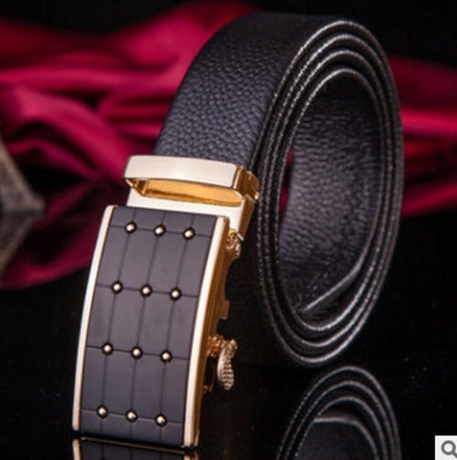 Men's leather factory direct belt buckle leather belt men's automatic