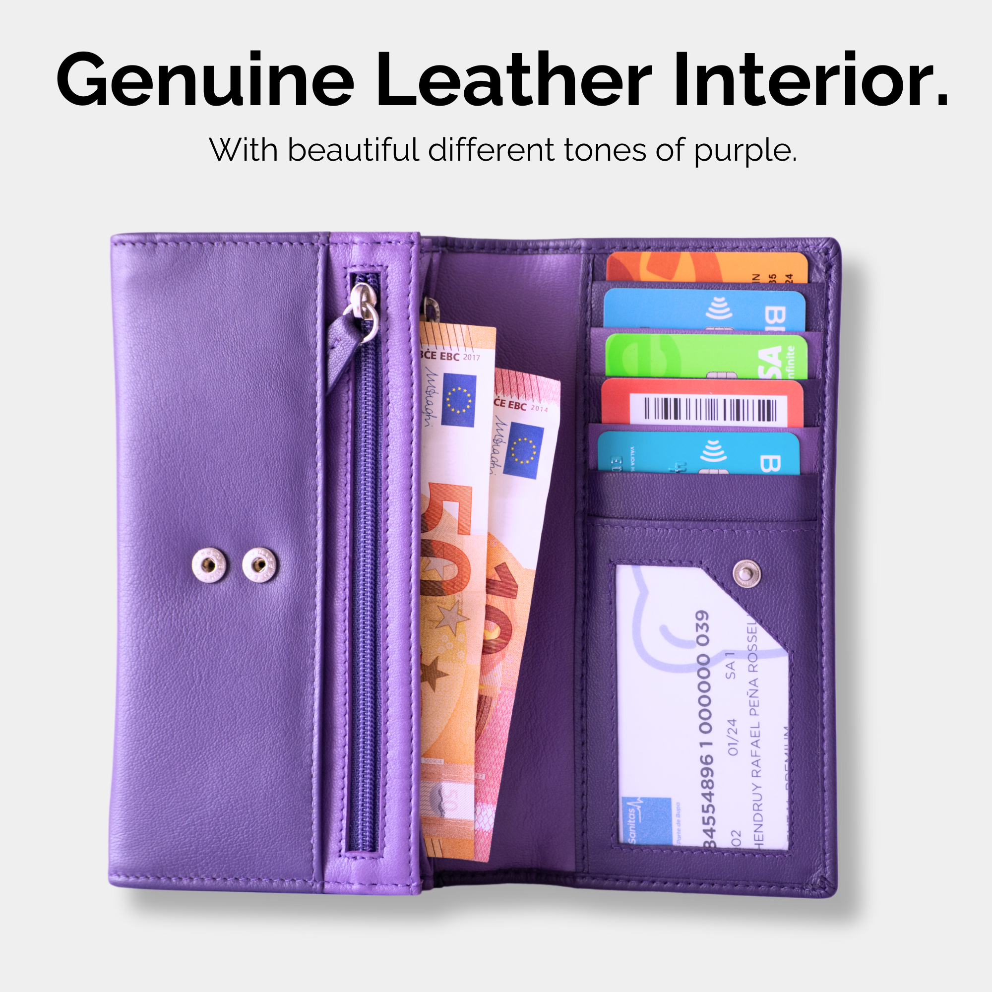 Cartera de Cuero  para Mujer – Modelo Violette – IULIUS