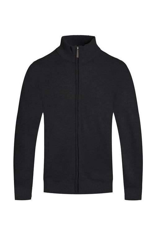 Weiv Mens Solid Full Zip Sweater
