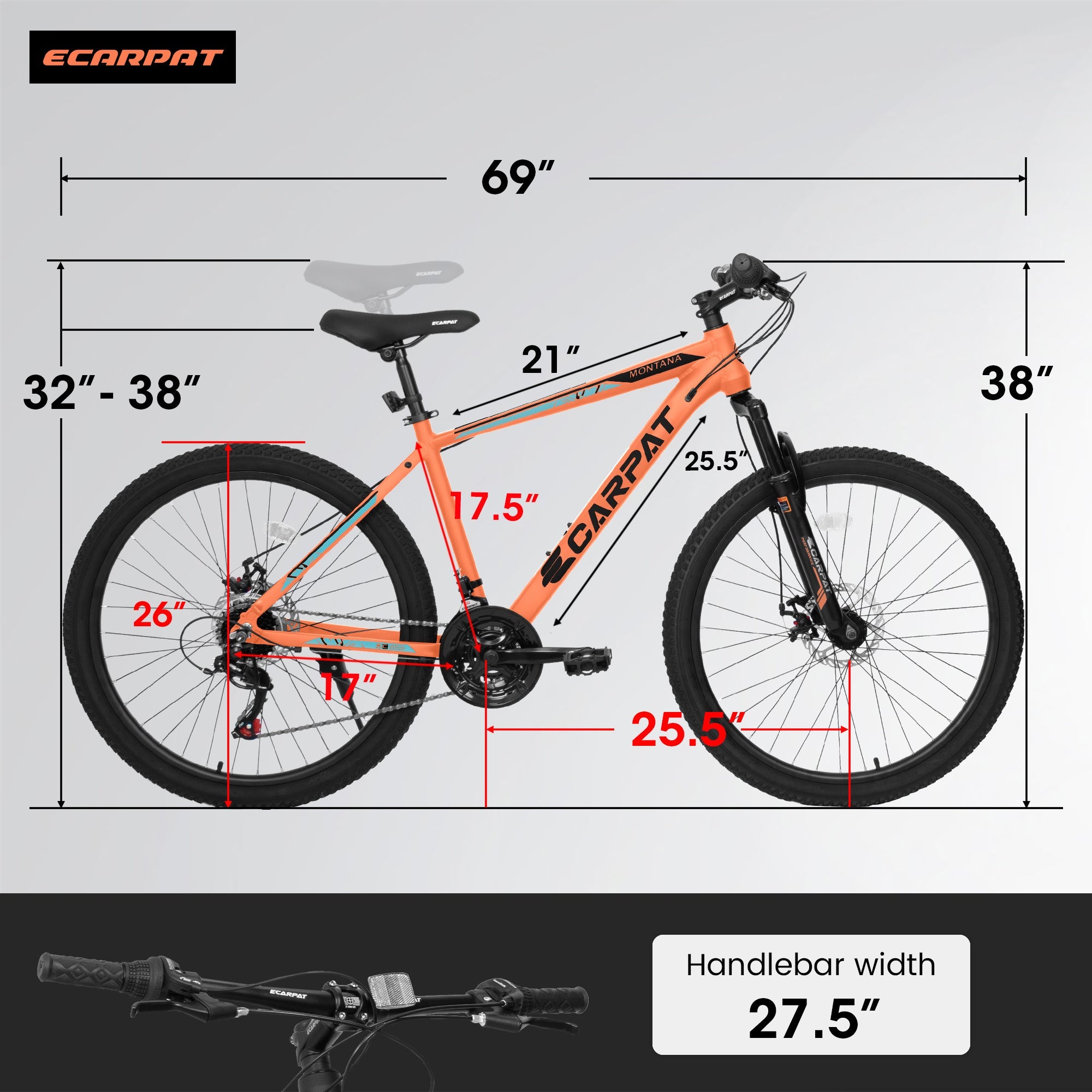 A26322 TrailLite™ – 26" Aluminum Mountain Bike (21-Speed, Dual Disc,