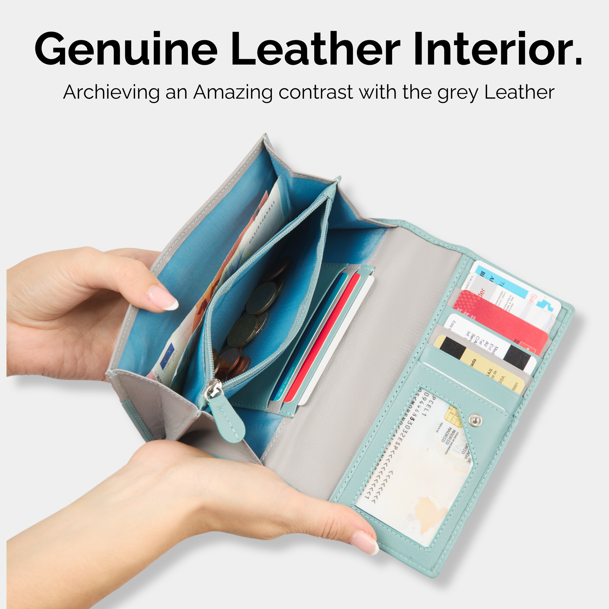 Cartera de Cuero para Mujer – Modelo Jasmine – IULIUS