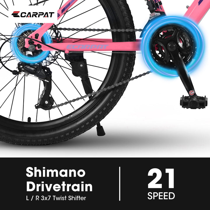 Carpat™ City-Cruizer – 26" Pink Trail Bike for Women & Teens