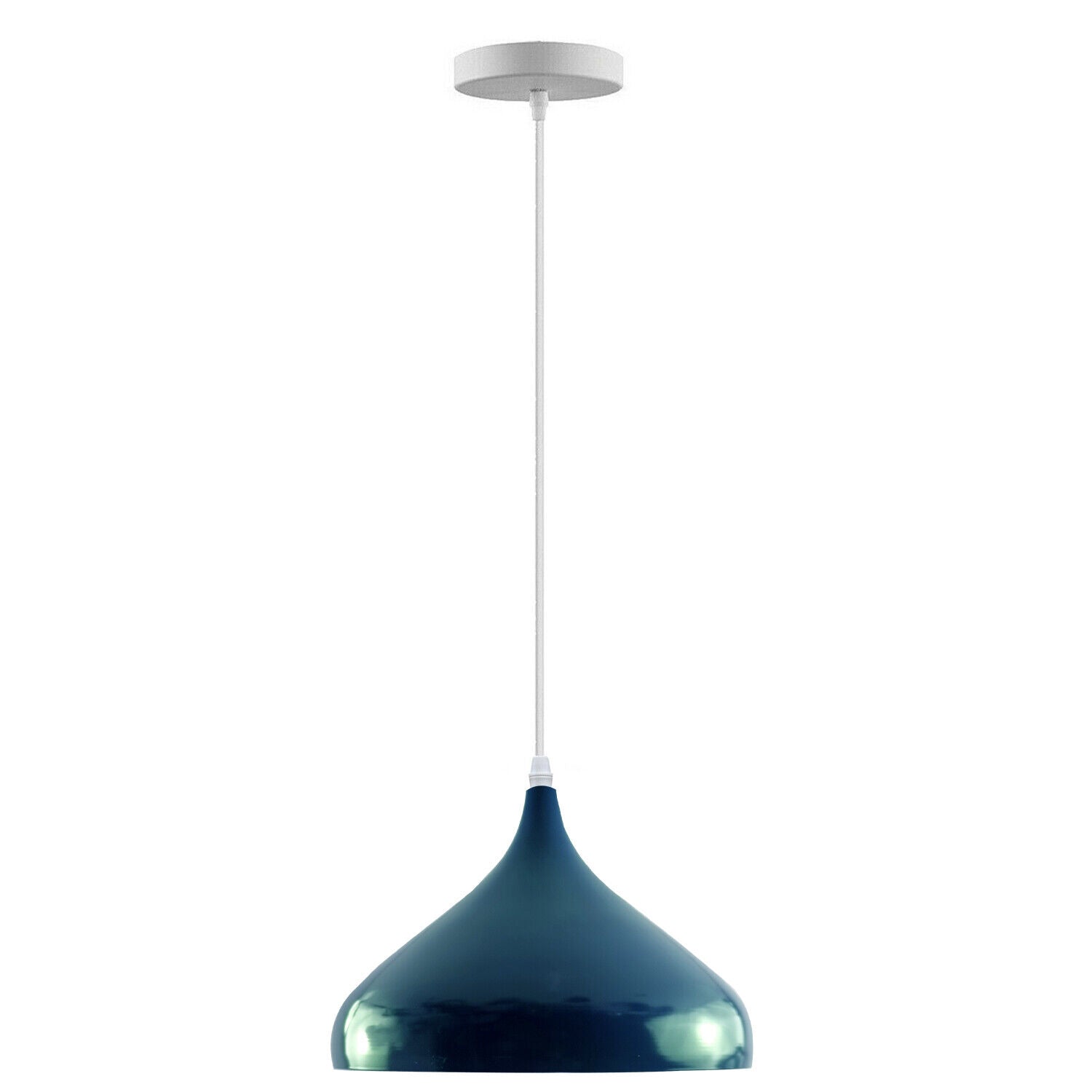 Teal Cyan Blue Ceiling Metal Pendant Shade for Kitchen~3760