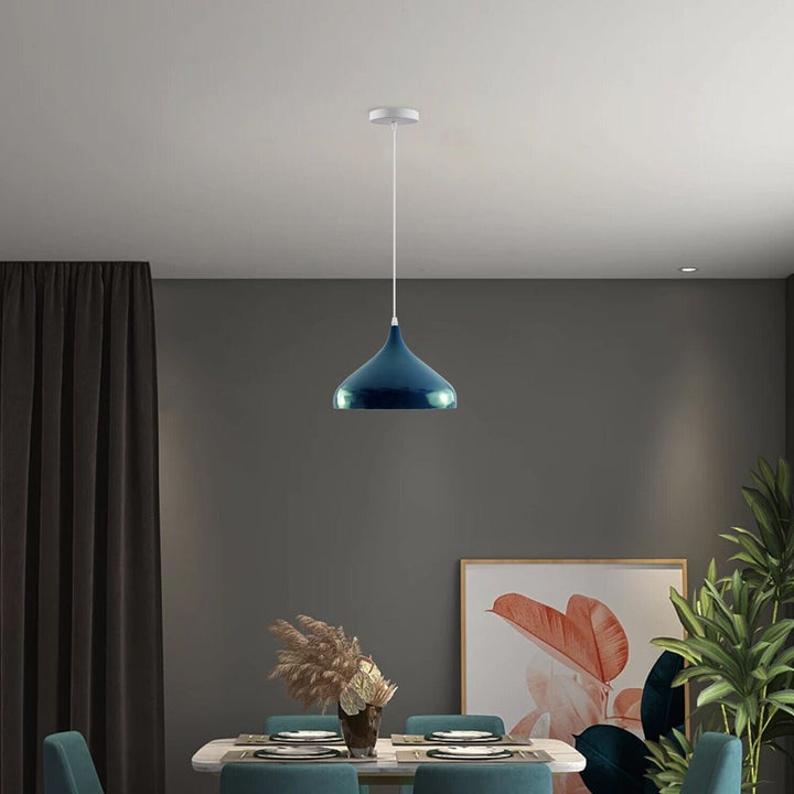 Teal Cyan Blue Ceiling Metal Pendant Shade for Kitchen~3760