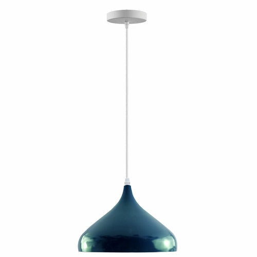 Teal Cyan Blue Ceiling Metal Pendant Shade for Kitchen~3760