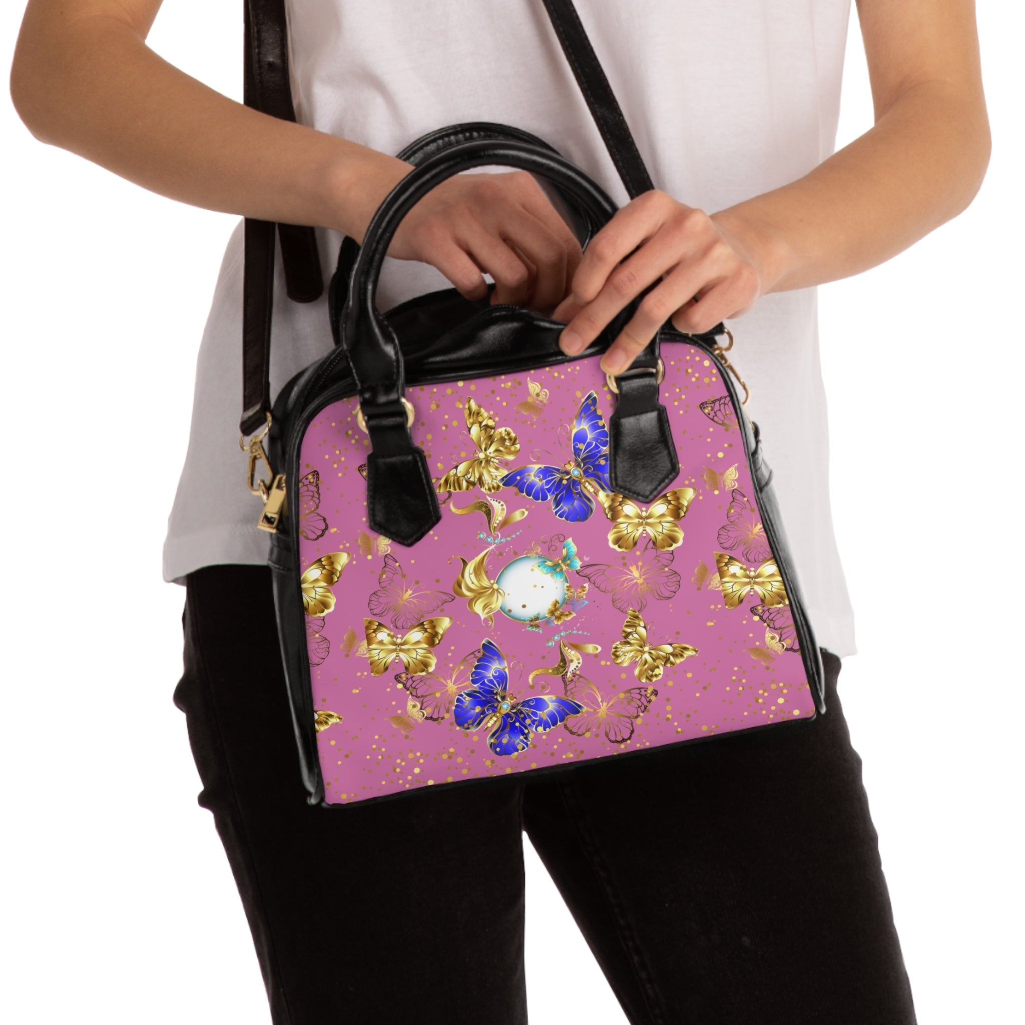 Butterflies everywhere Shoulder Handbag