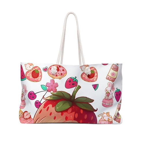 Strawberry Weekender Bag