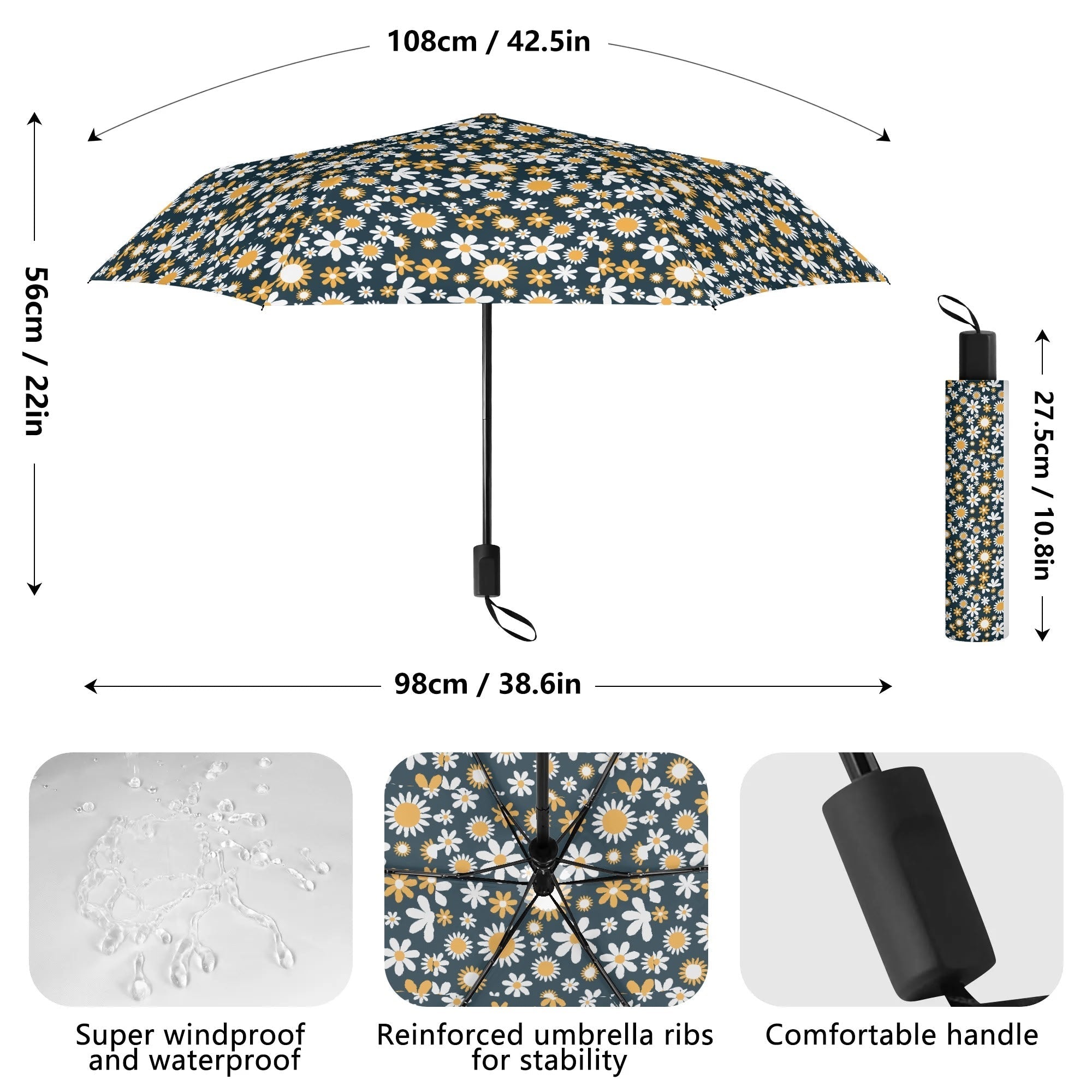 Lightweight Manual Folding Umbrella Printing Outside