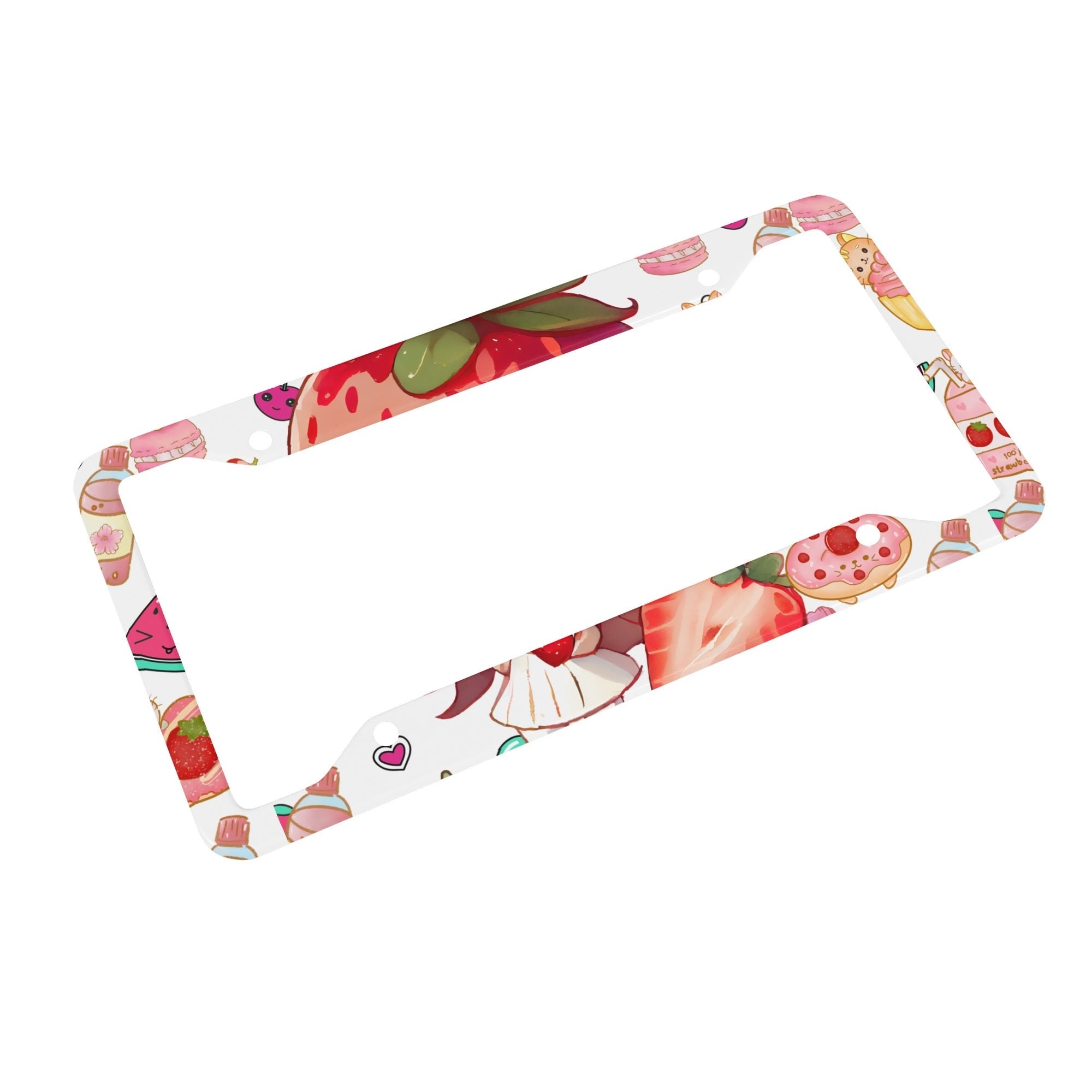 Strawberry License Plate Frame
