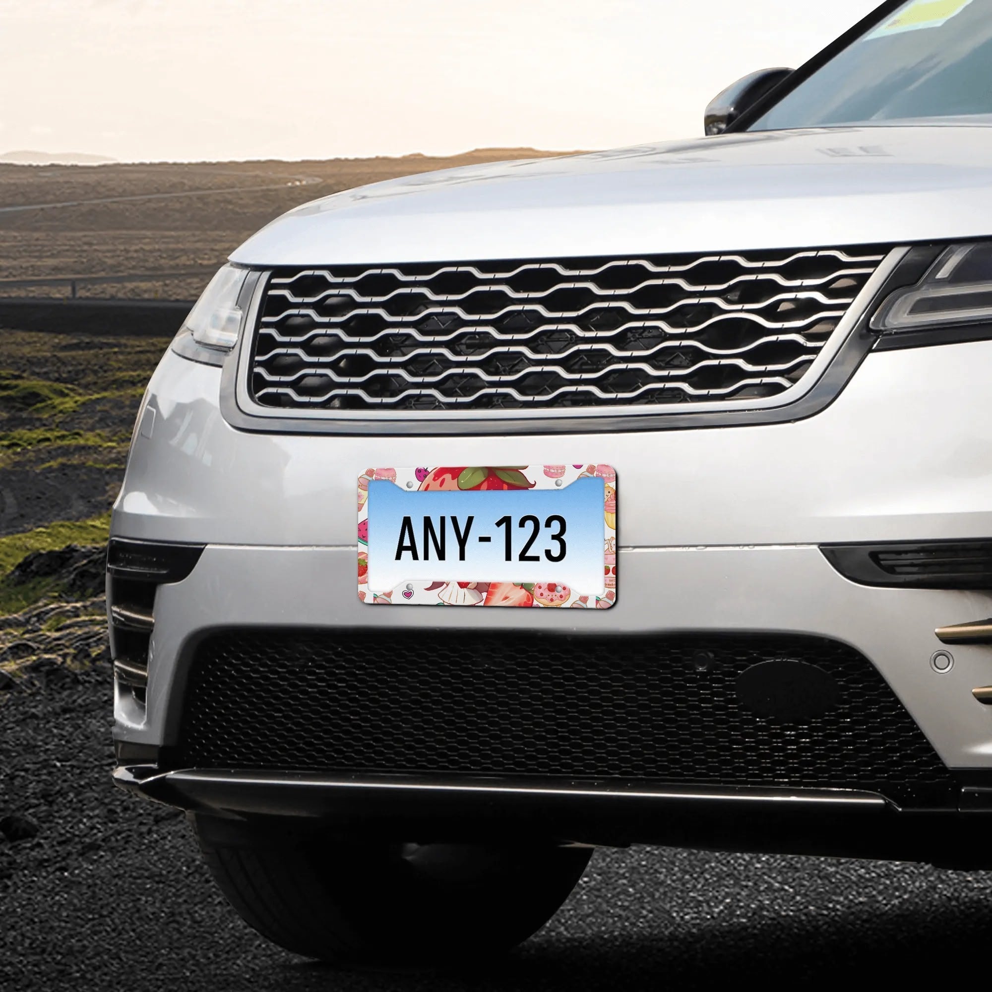 Strawberry License Plate Frame