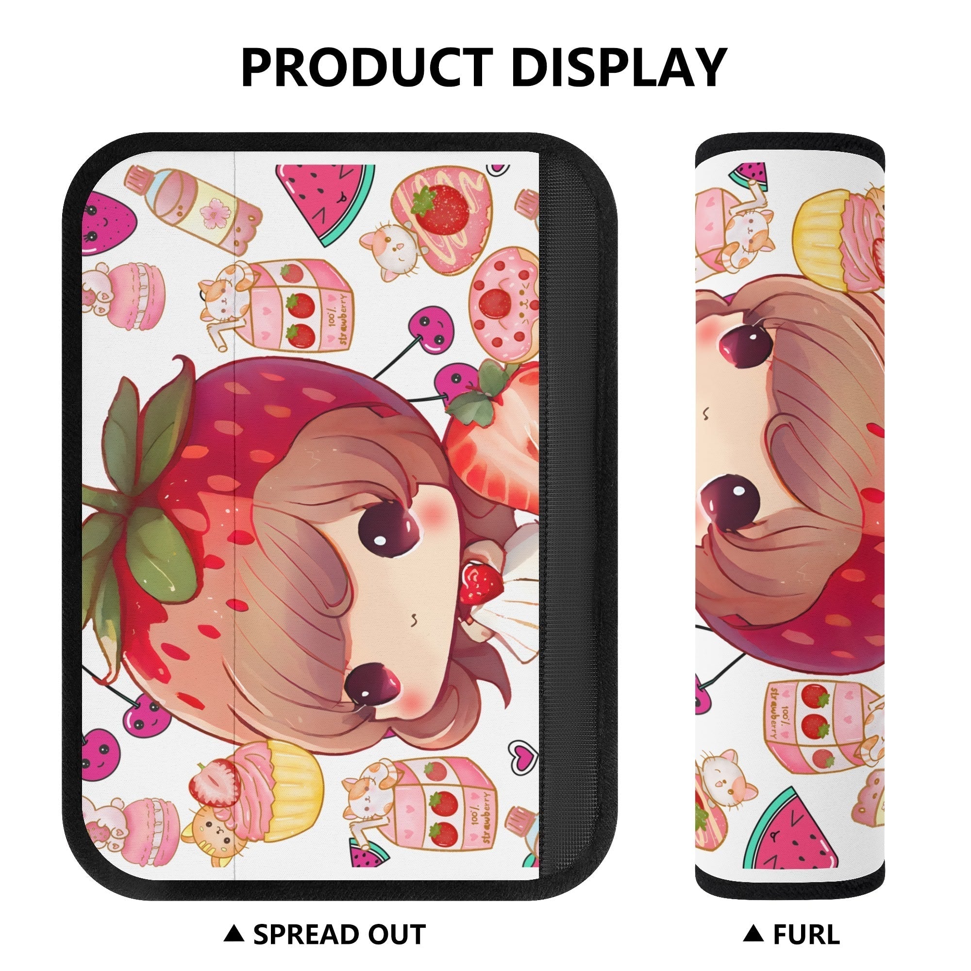 Strawberry Car Seat Belt Cover