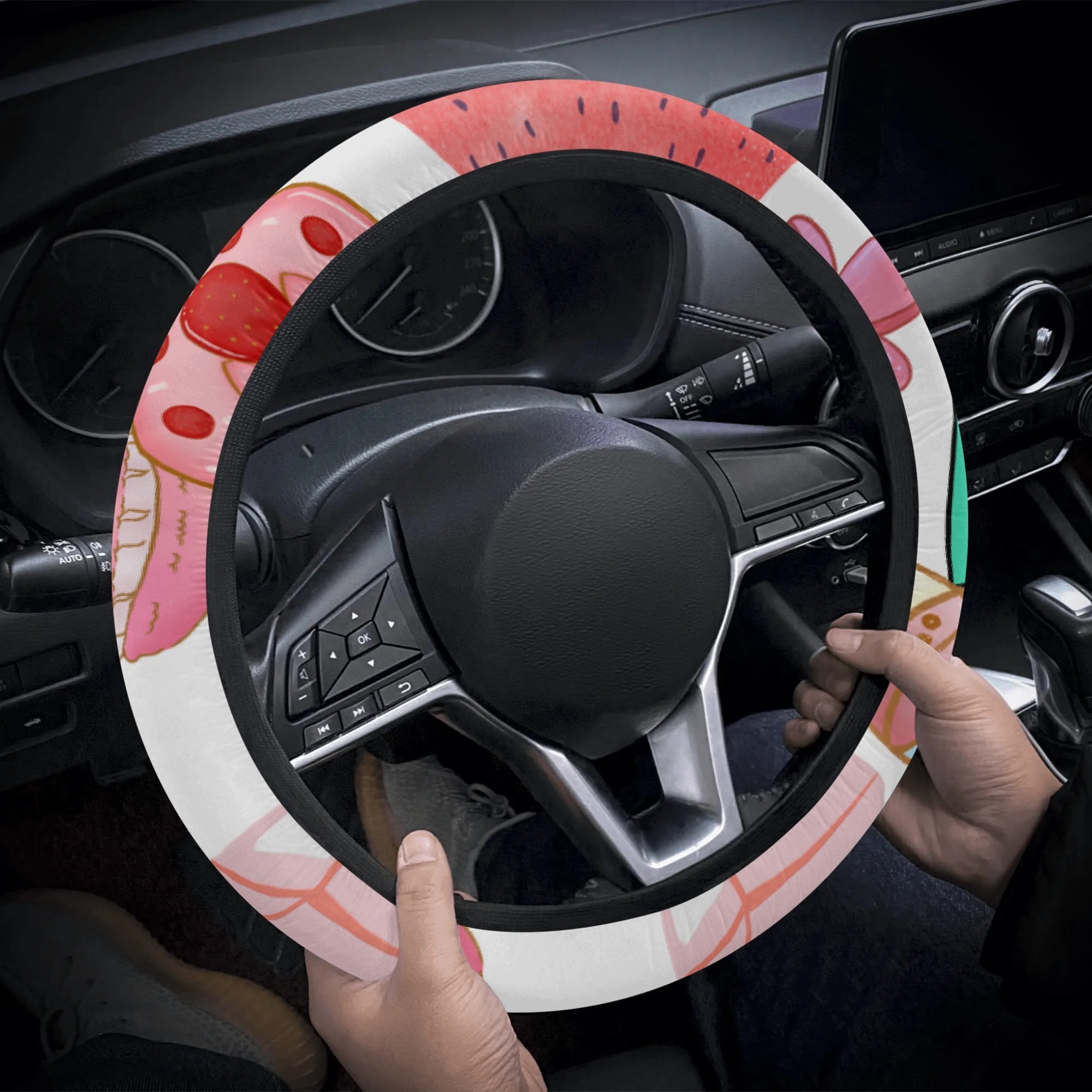 Strawberry Car Steering Wheel Cover