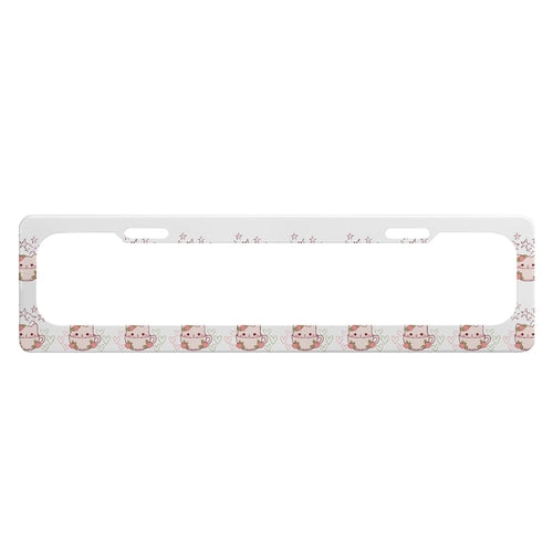 Cat a coffee S Size Australia License Plate Frame