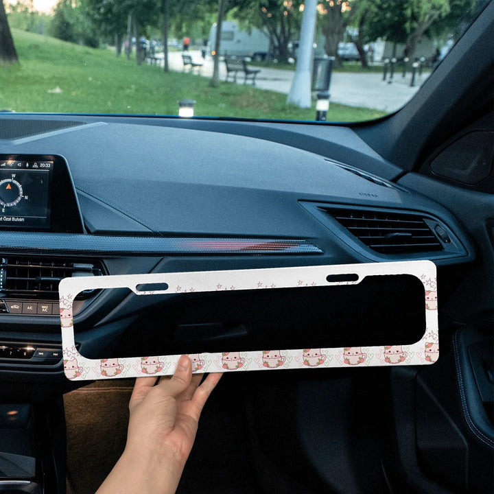 Cat a coffee S Size Australia License Plate Frame