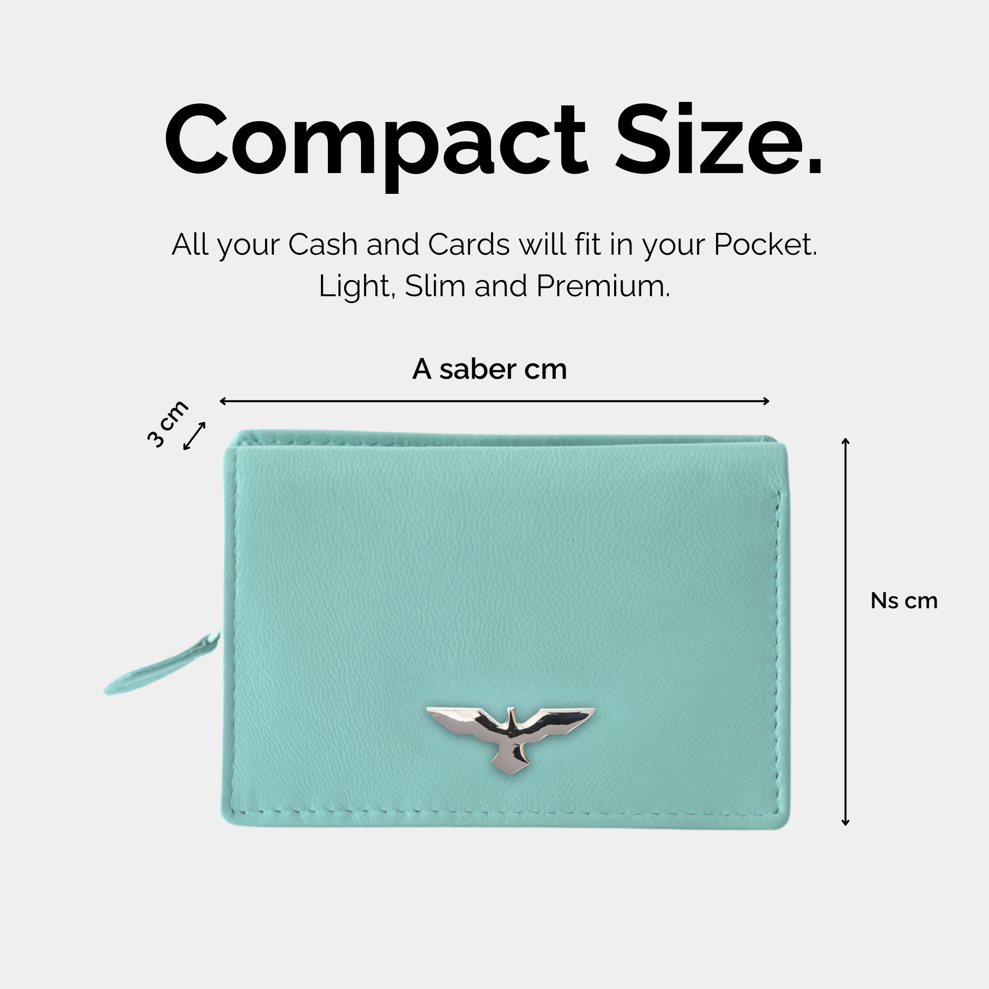 rtera Compacta de Cuero para Mujer – Modelo Jasmine – IULIUS