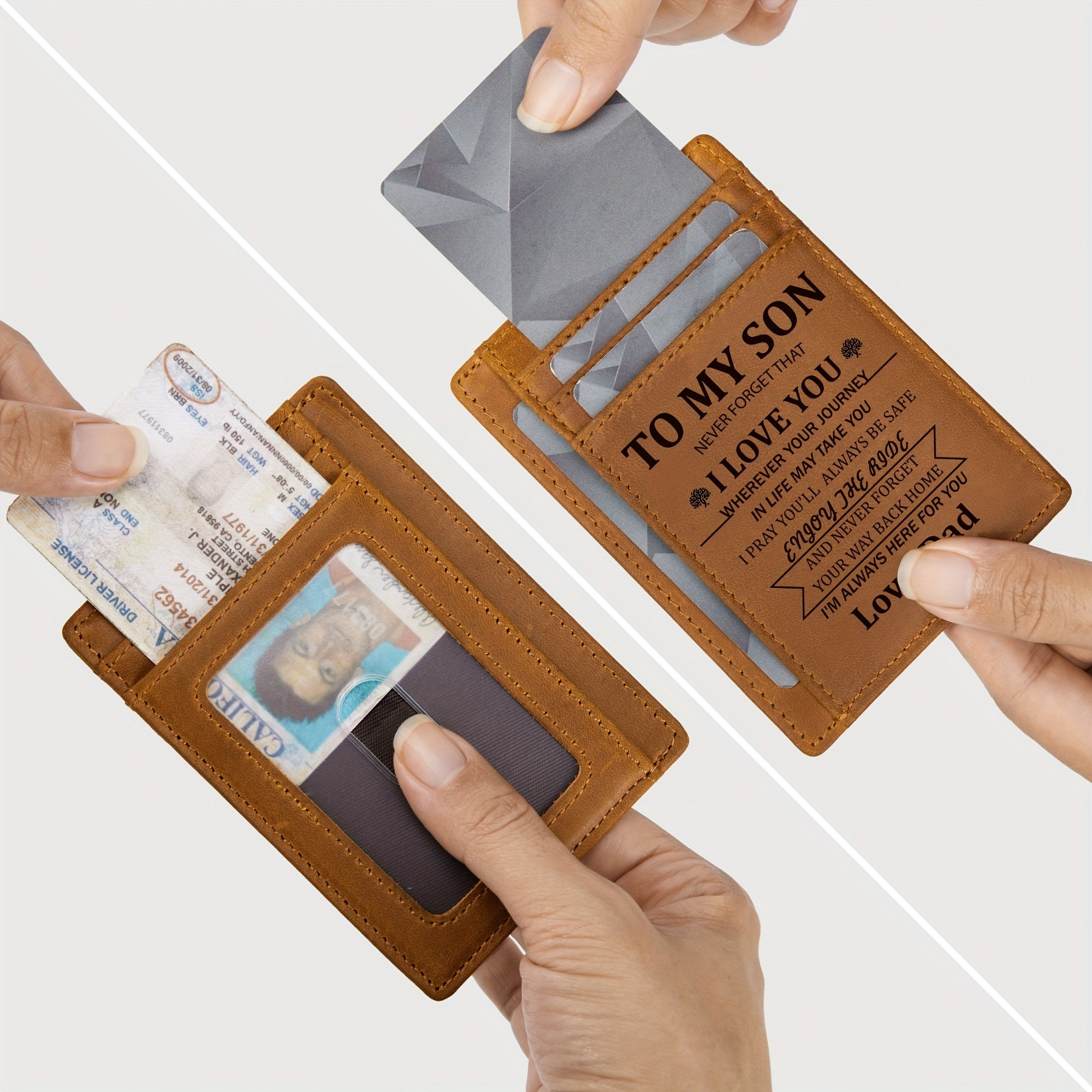 Men Wallet Rfid Blocking Wallets For Men Slim Wallets, 1 Id Window