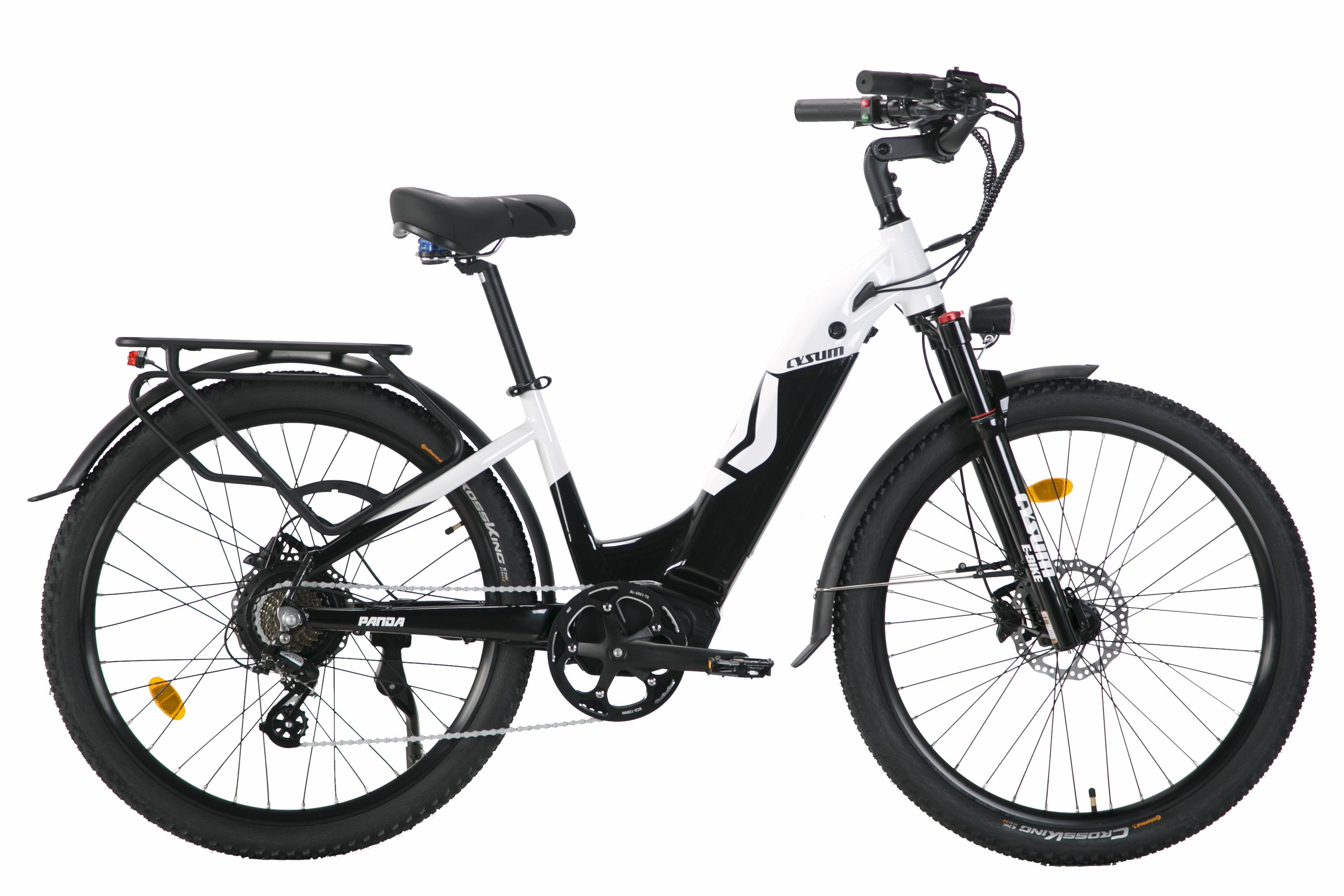CYSUM Panda aluminum city ebike for women - 27.5 inch tire, 500 watt,