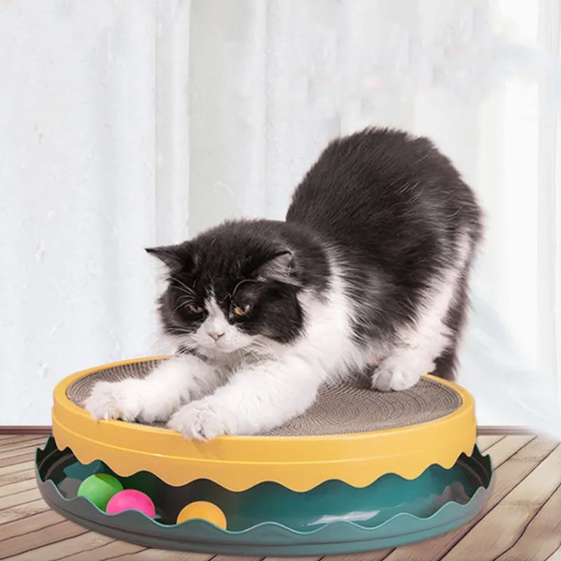 Compass Cat Scratching Board, Interactive Training Exercise Mouse Toy