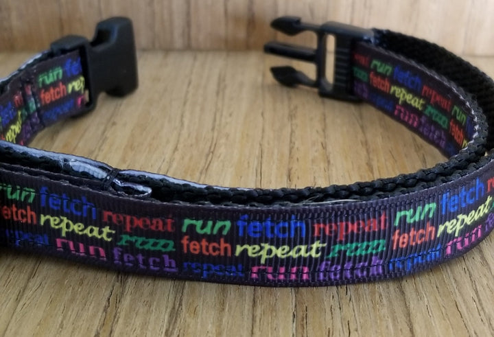 Collar/ Small/ Run Fetch Repeat