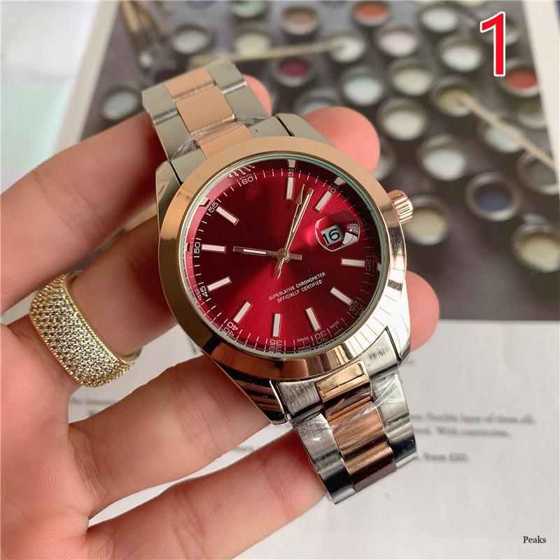 2021 new rol high quality luxury watches men's three-pin series quartz