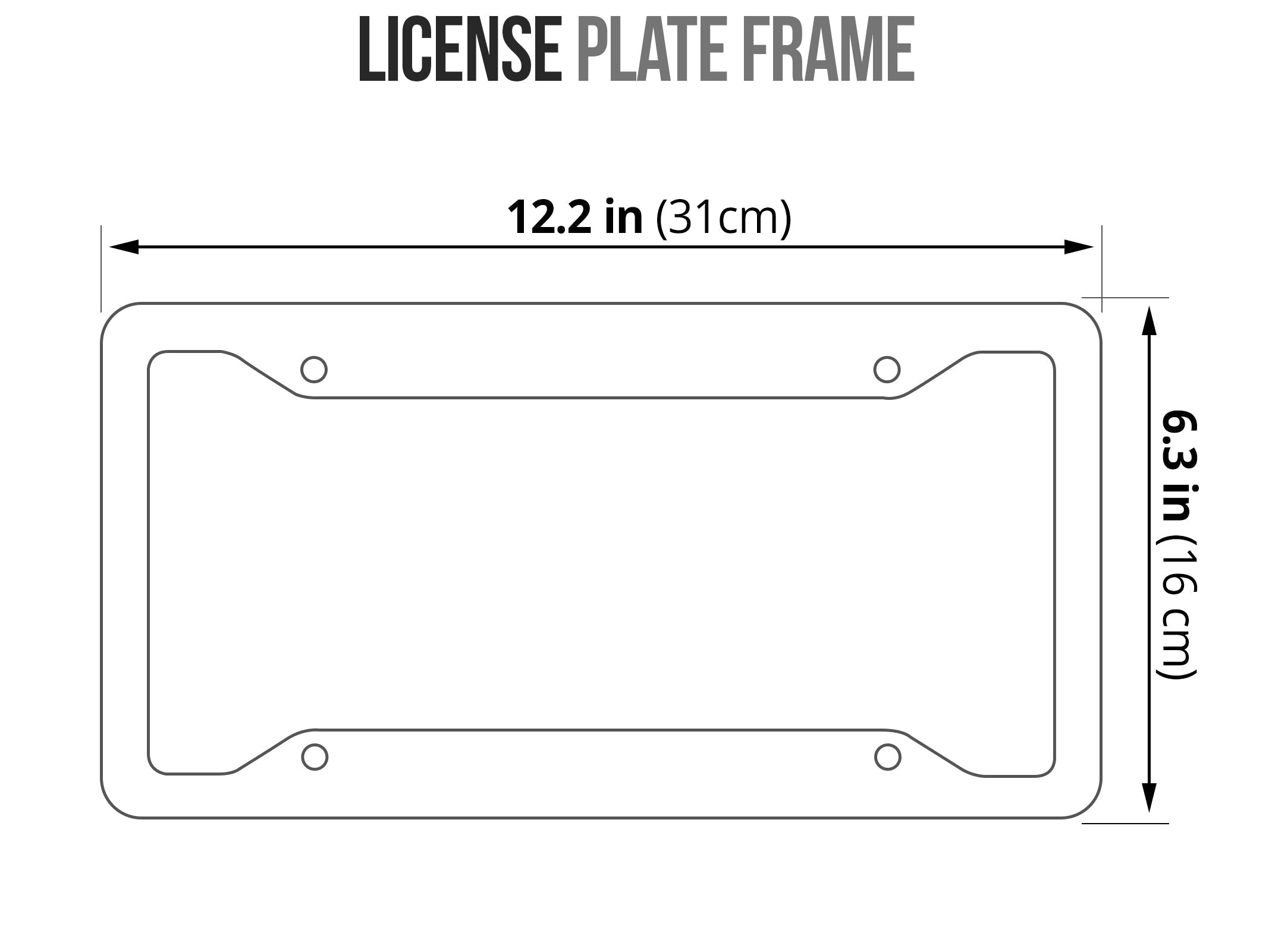 Strawberry License Plate Frame