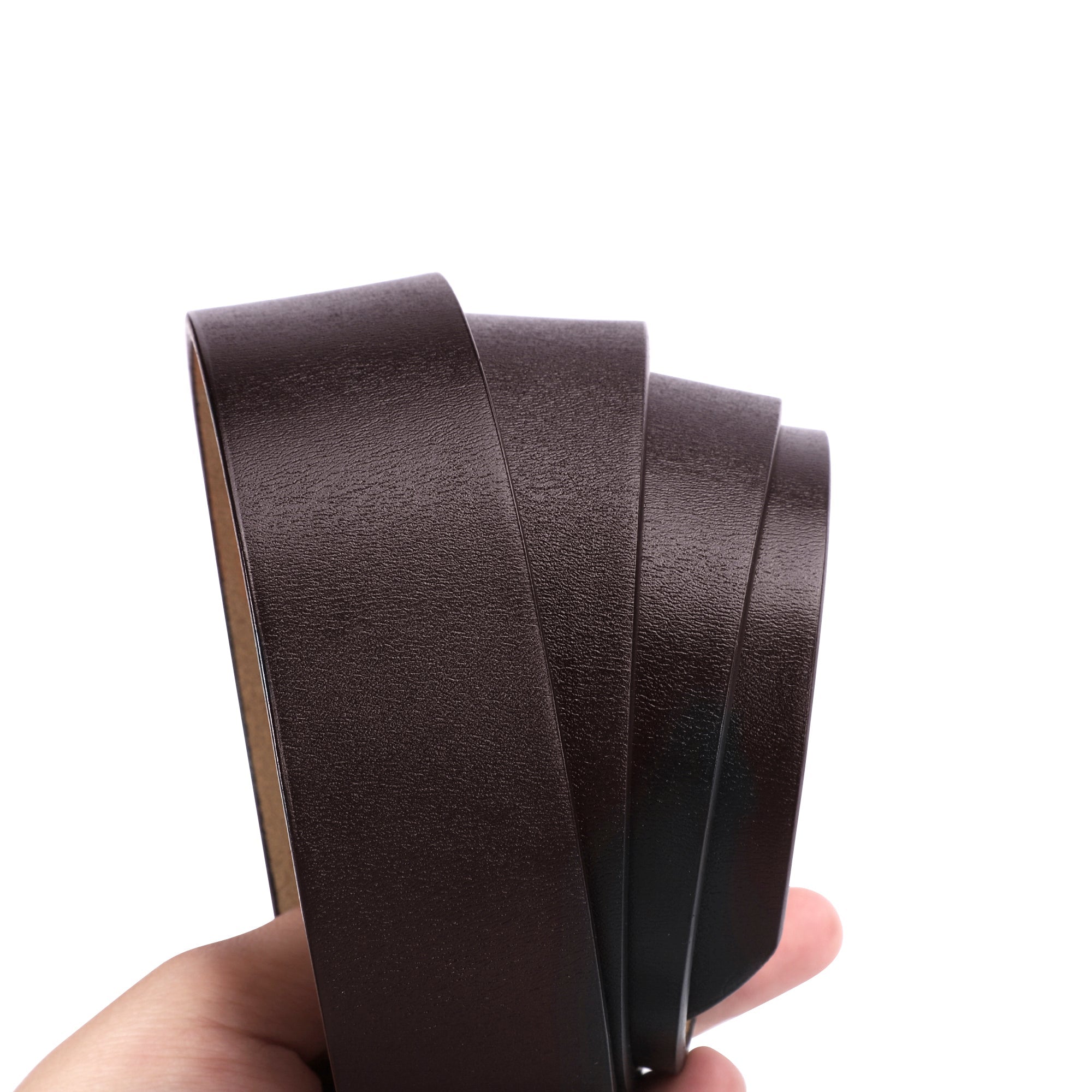 Engraved Leather Brown Belt