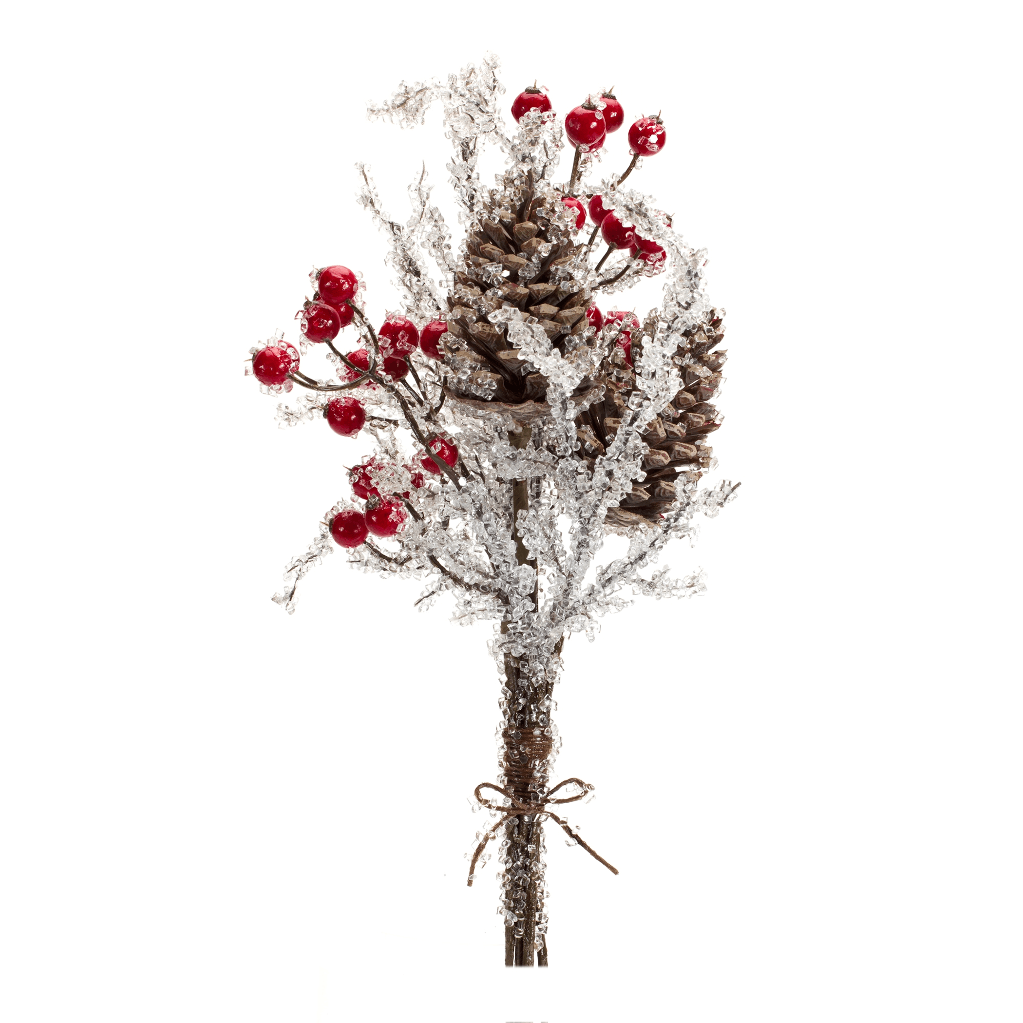 Icy Twig, Cone, And Berry Decorative Bundle Set Of 6
