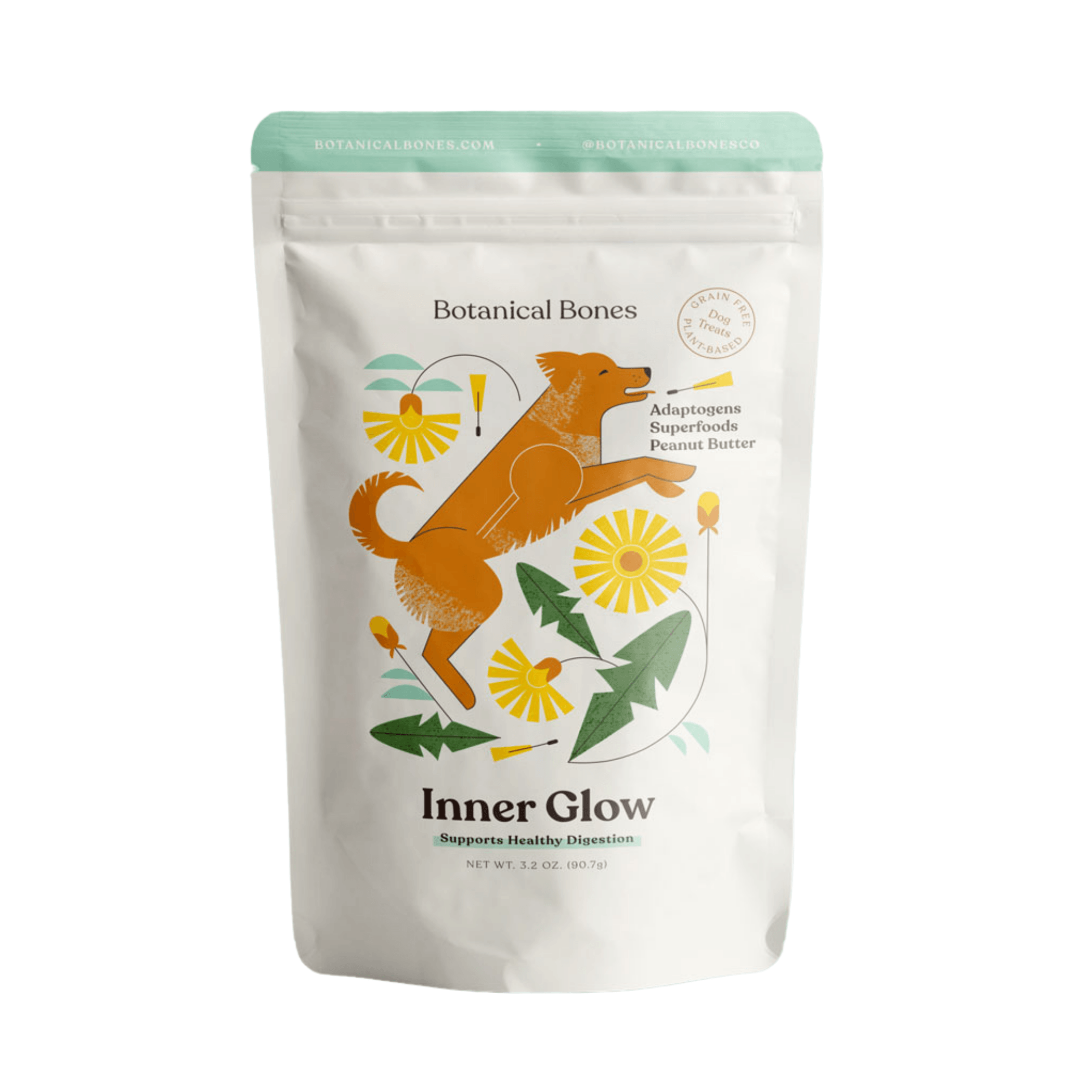 Inner Glow Superfood Peanut Butter Dog Treats for Digestive Health