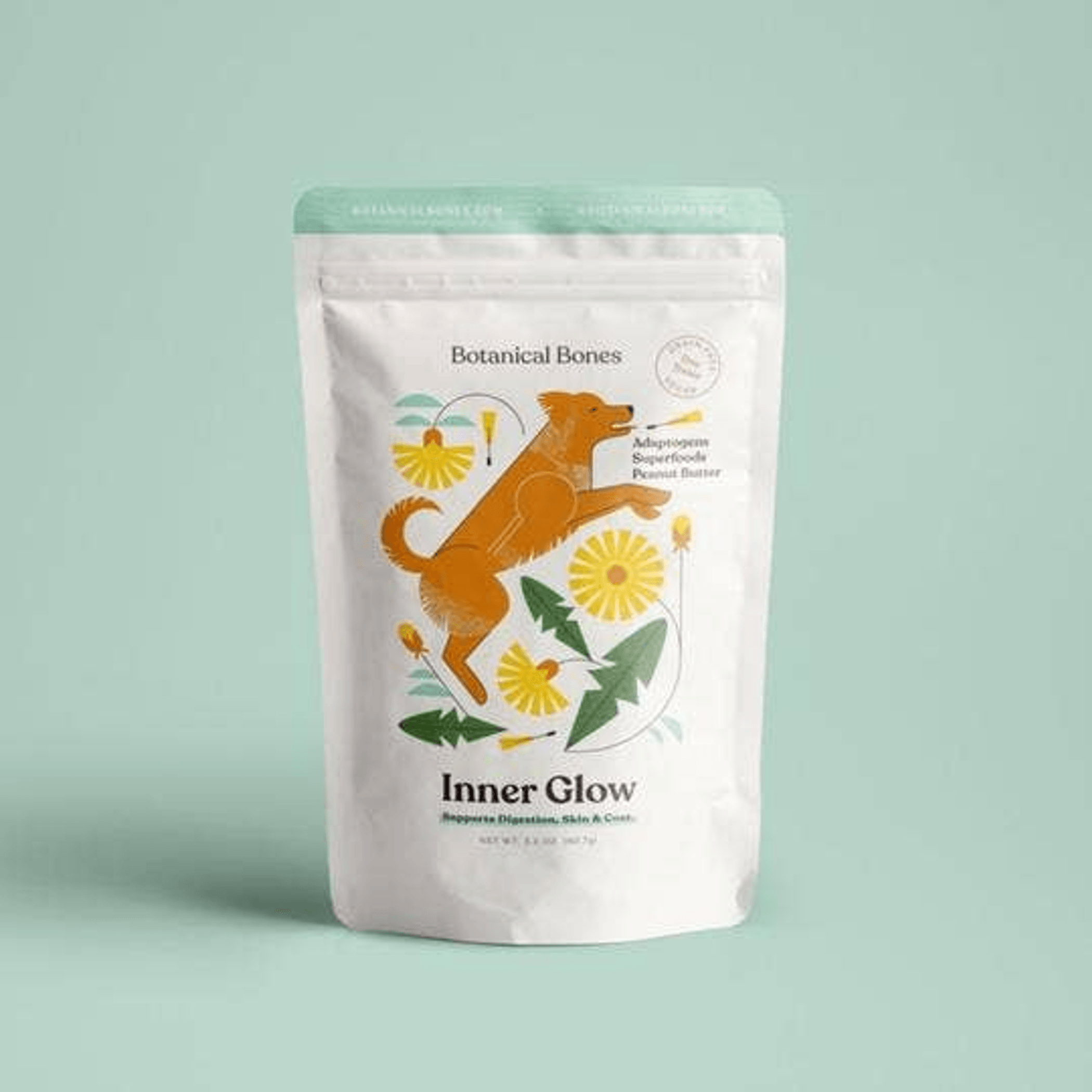 Inner Glow Superfood Peanut Butter Dog Treats for Digestive Health