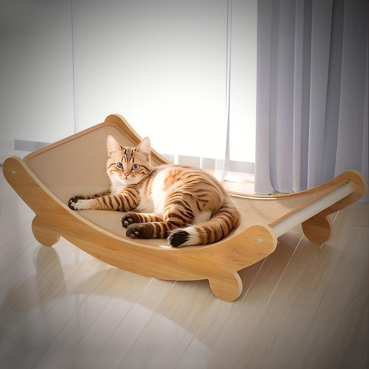 U-shaped Cat Scratching And Lying Bed, Suitable For Cat Owners And Cat