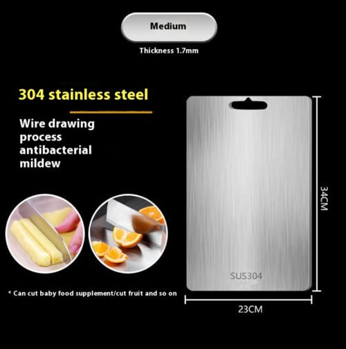 Kitchen 304 Stainless Steel Cutting Board