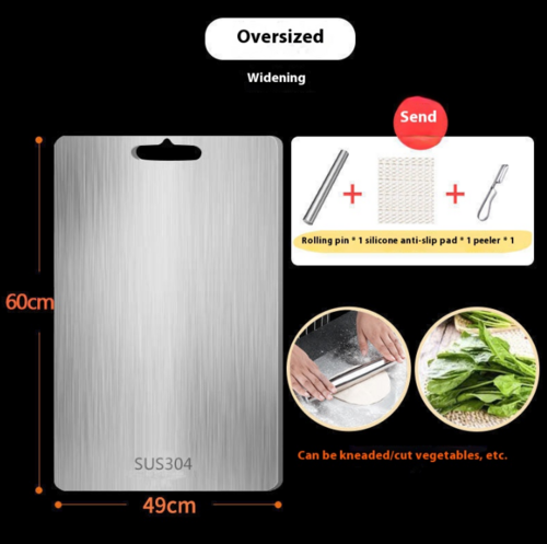 Kitchen 304 Stainless Steel Cutting Board
