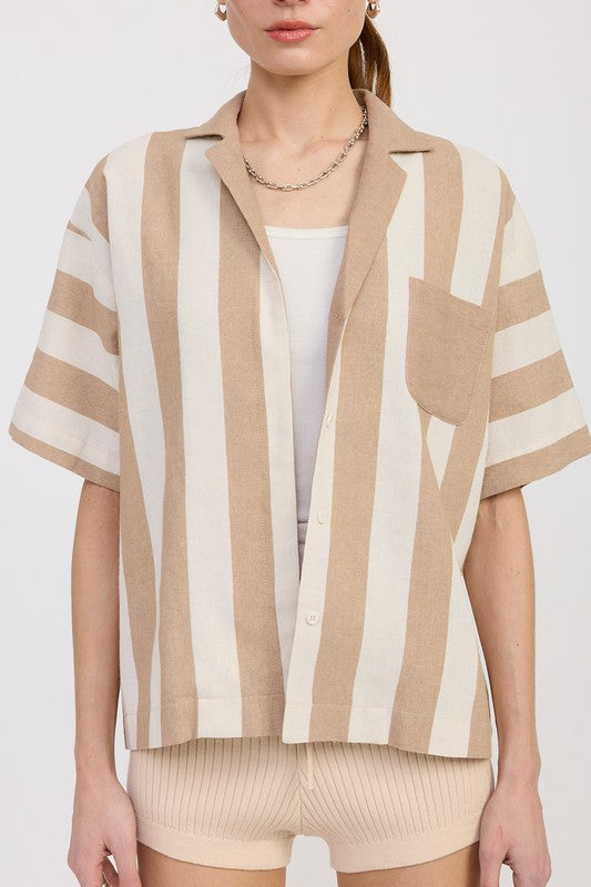 OVERSIZED BUTTON UP SHIRT