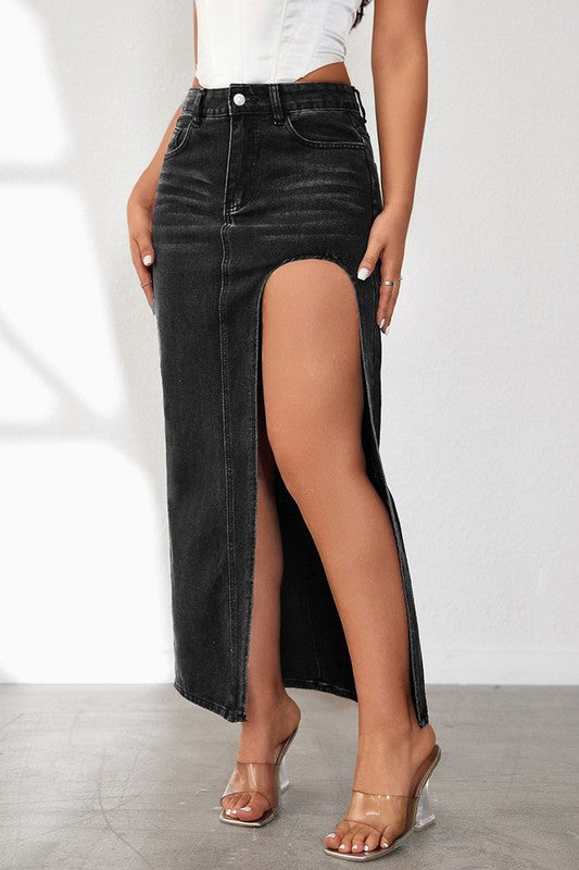 WOMEN FASHION DENIM SKIRT