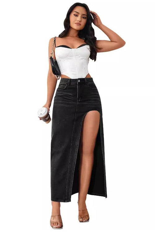 WOMEN FASHION DENIM SKIRT
