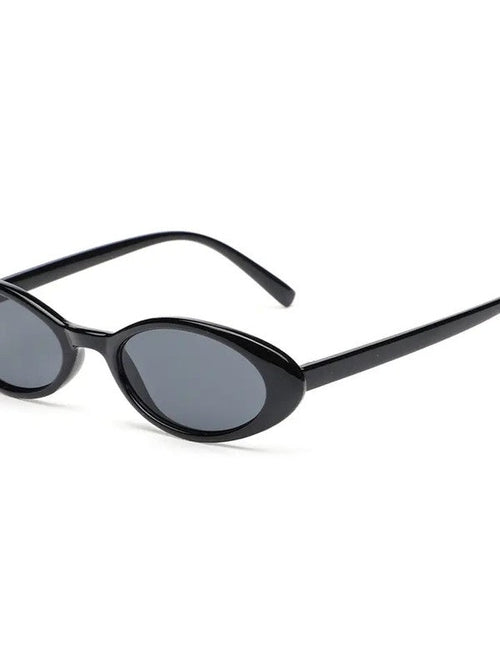 Retro Oval Cat-Eye Sunglasses