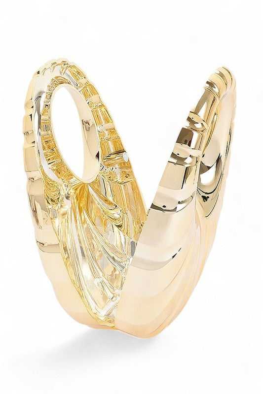 Top Handle Molded Acrylic Box Clutch