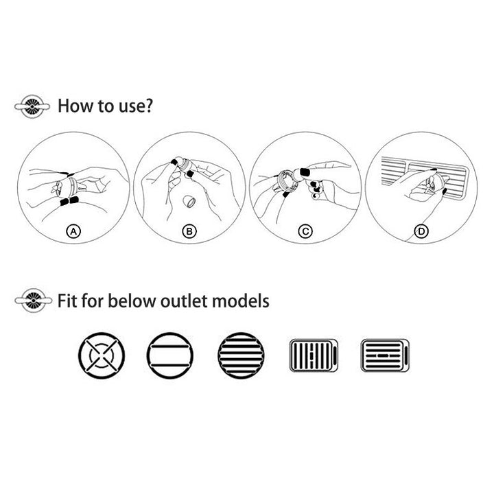 Airscrew Car Mount Perfume