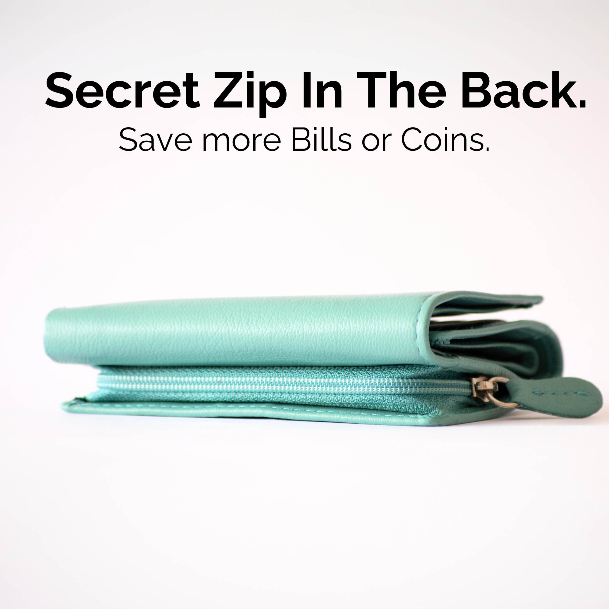 rtera Compacta de Cuero para Mujer – Modelo Jasmine – IULIUS