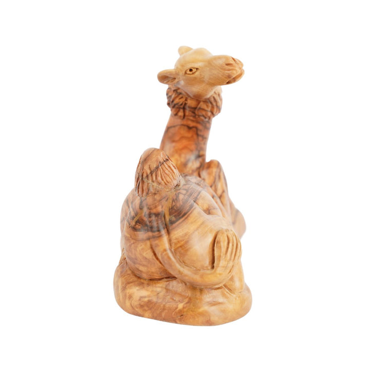 Handgeschnitztes Dromedar aus Olivenholz – Kunstvolle Krippenfigur aus