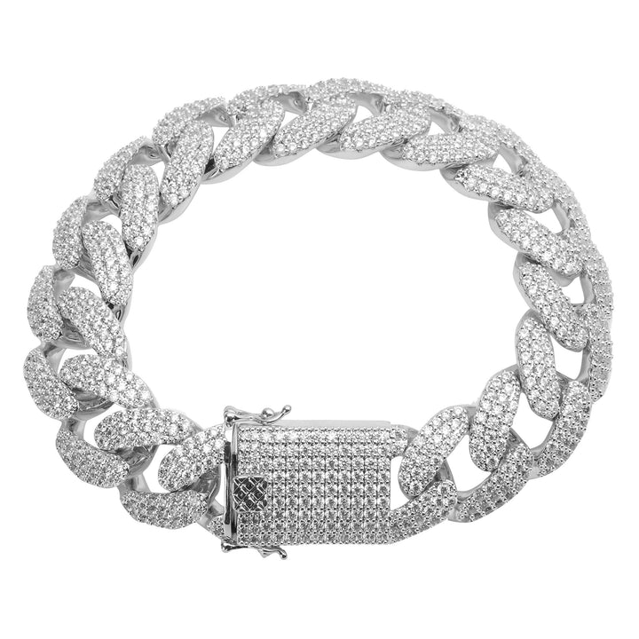 MONEYED 12MM 925 MOISSANITE CUBAN BRACELET | 991391