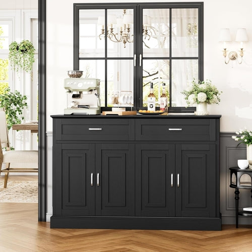 Sideboard Buffet Cabinet with Storage, 55.1" Large Kitchen Storage