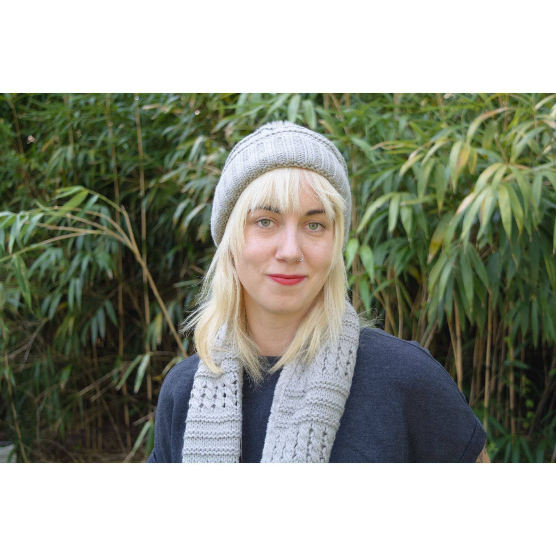 Women's Fuzzy Fur Lined Beanie Pompom Hat and Infinity Scarf Set