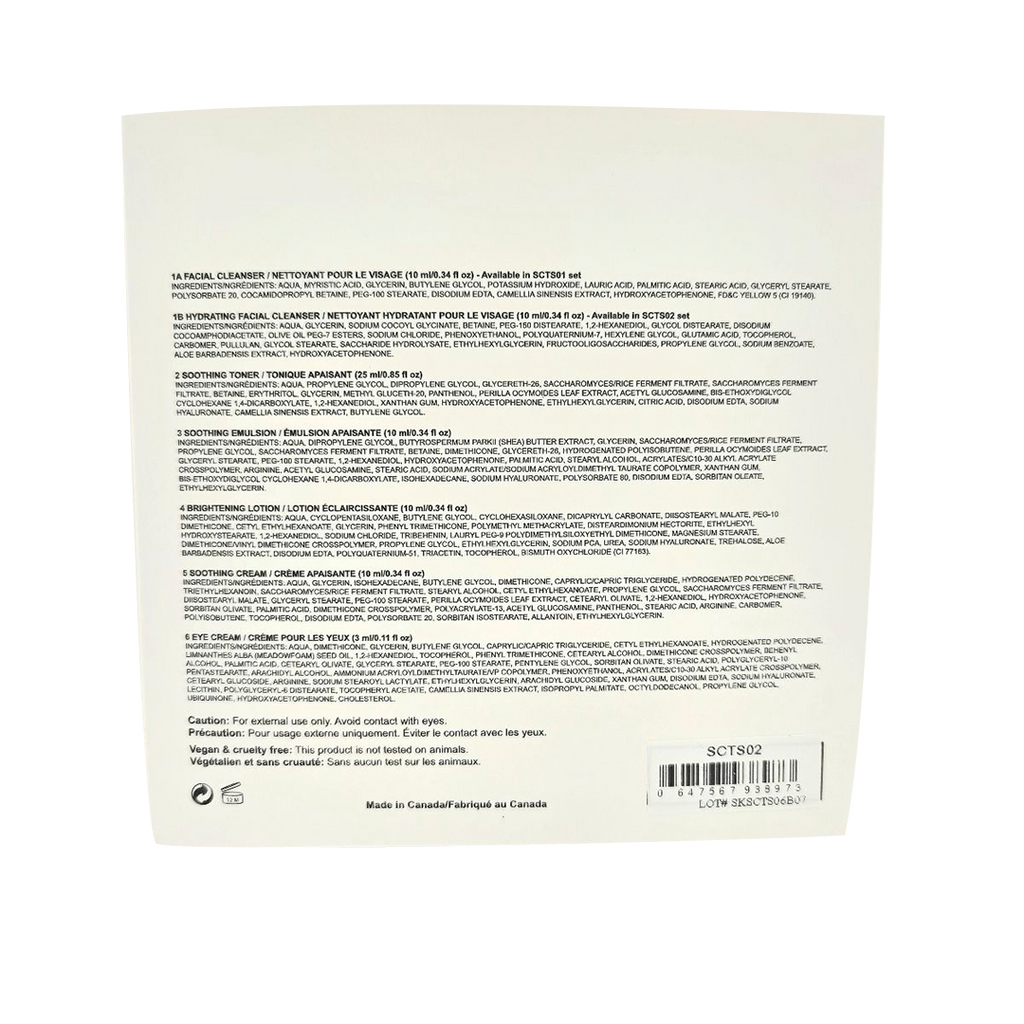 Skincare Travel Set (with Hydrating Facial Cleanser)