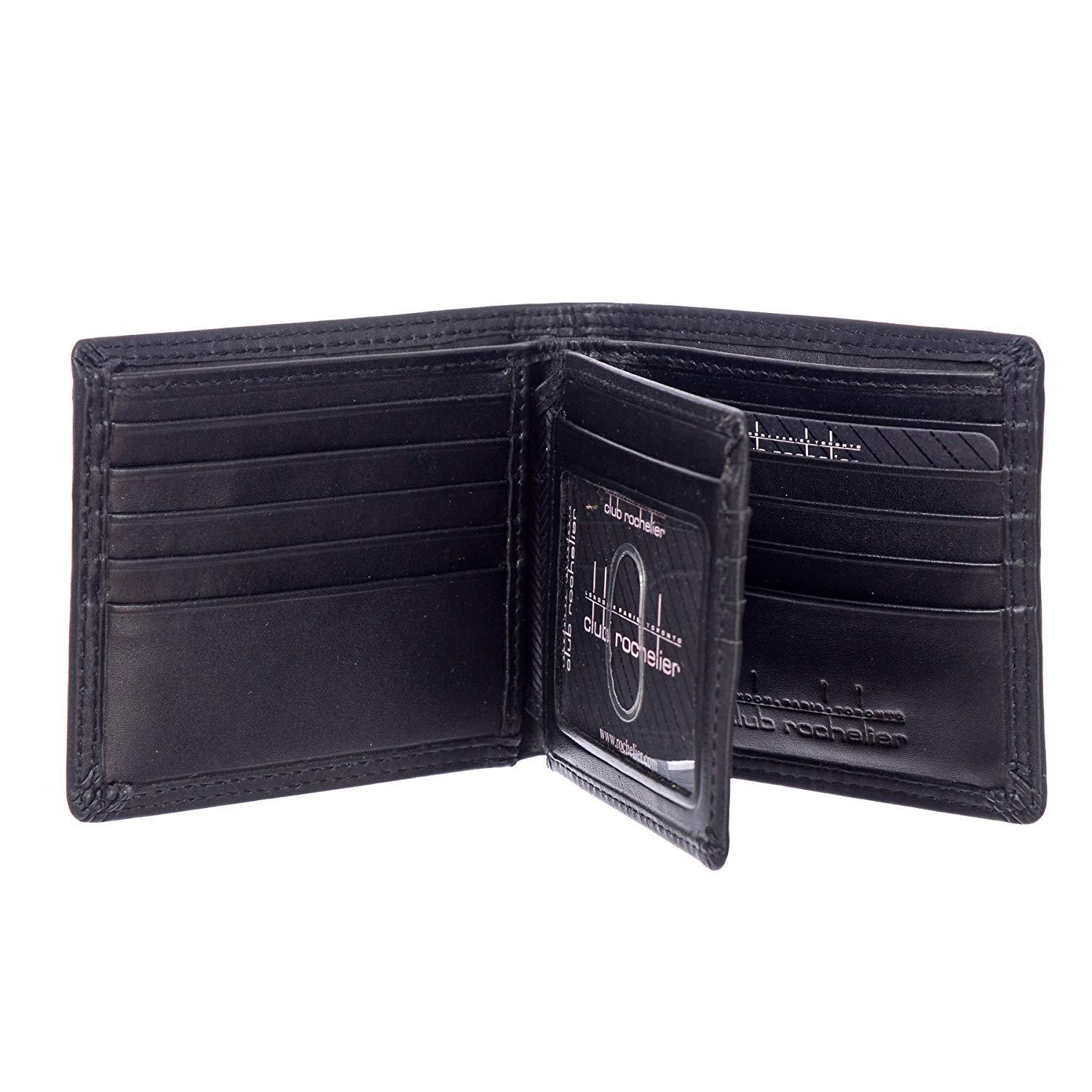 Men's Slimfold Wallet with Center Wing